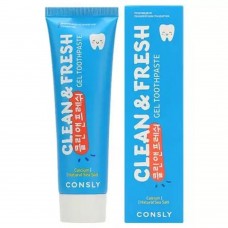 Зубная паста с эффектом «жидкой эмали» Consly Clean & Fresh Calcium & Natural Sea Salt Gel toothpaste