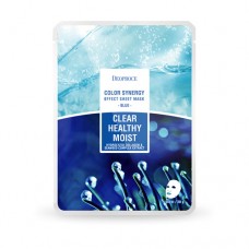 Тканевая маска с экстратом водорослей и коллагеном Deoproce Color Synergy Effect Sheet Mask Blue