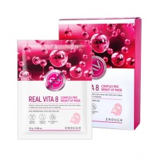 Витаминная тканевая маска Enough Real Vita 8 Complex Pro Bright Up Mask 