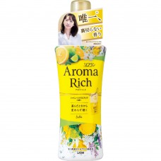 Парфюмированный кондиционер для белья Lion Aroma Rich Belle (свежий цитрусовый аромат), 520 мл