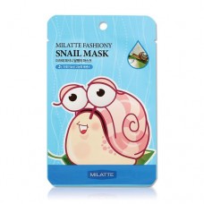 Тканевая маска с муцином улитки Milatte Fashiony Snail Mask Sheet