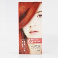 Крем-краска для волос с фруктовыми экстрактами Fruits Wax Pearl Hair Color 66 Cherry Red