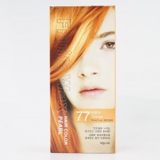 Крем-краска для волос с фруктовыми экстрактами Fruits Wax Pearl Hair Color 77 Orange