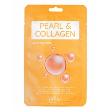 Тканевая маска для лица экстрактом жемчуга и коллагеном YU.R ME Pearl & Collagen Sheet Mask 